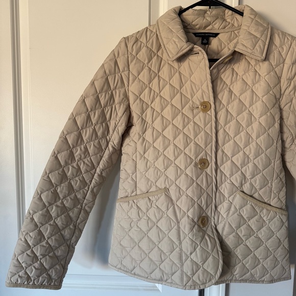 Banana Republic Tan Puffer Jacket with Quilted Design - Picture 3 of 9